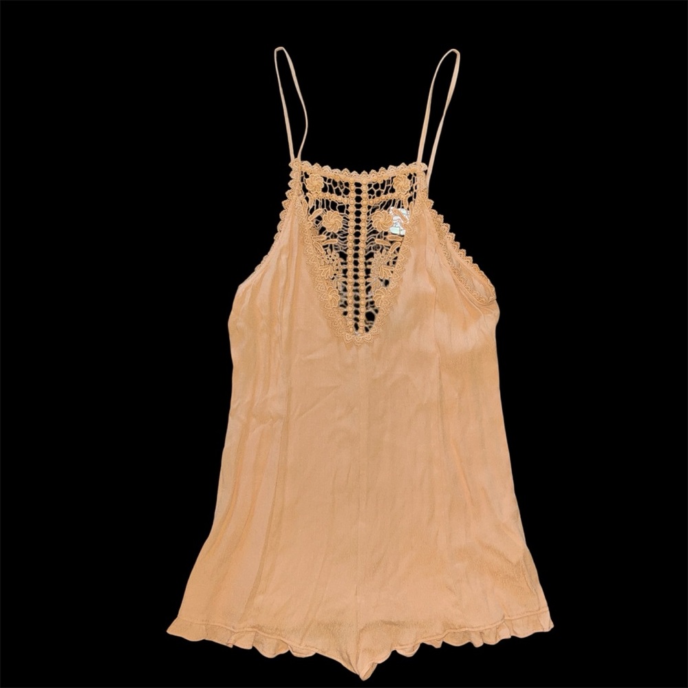 Crochet-Detail Romper